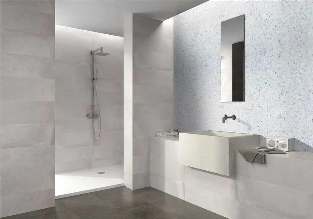 idée deco mosaique blanc