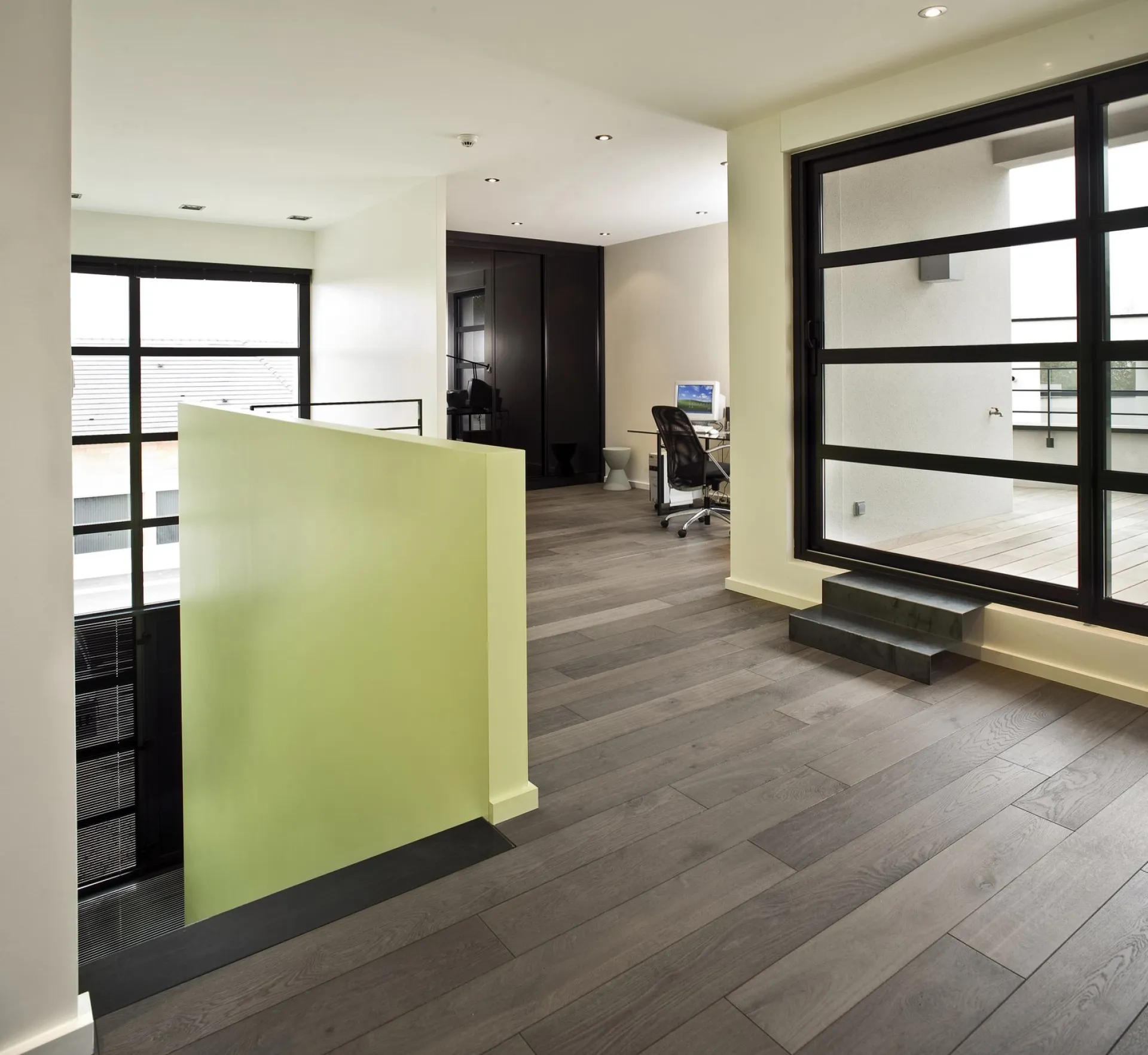 parquet brossé huilé gris