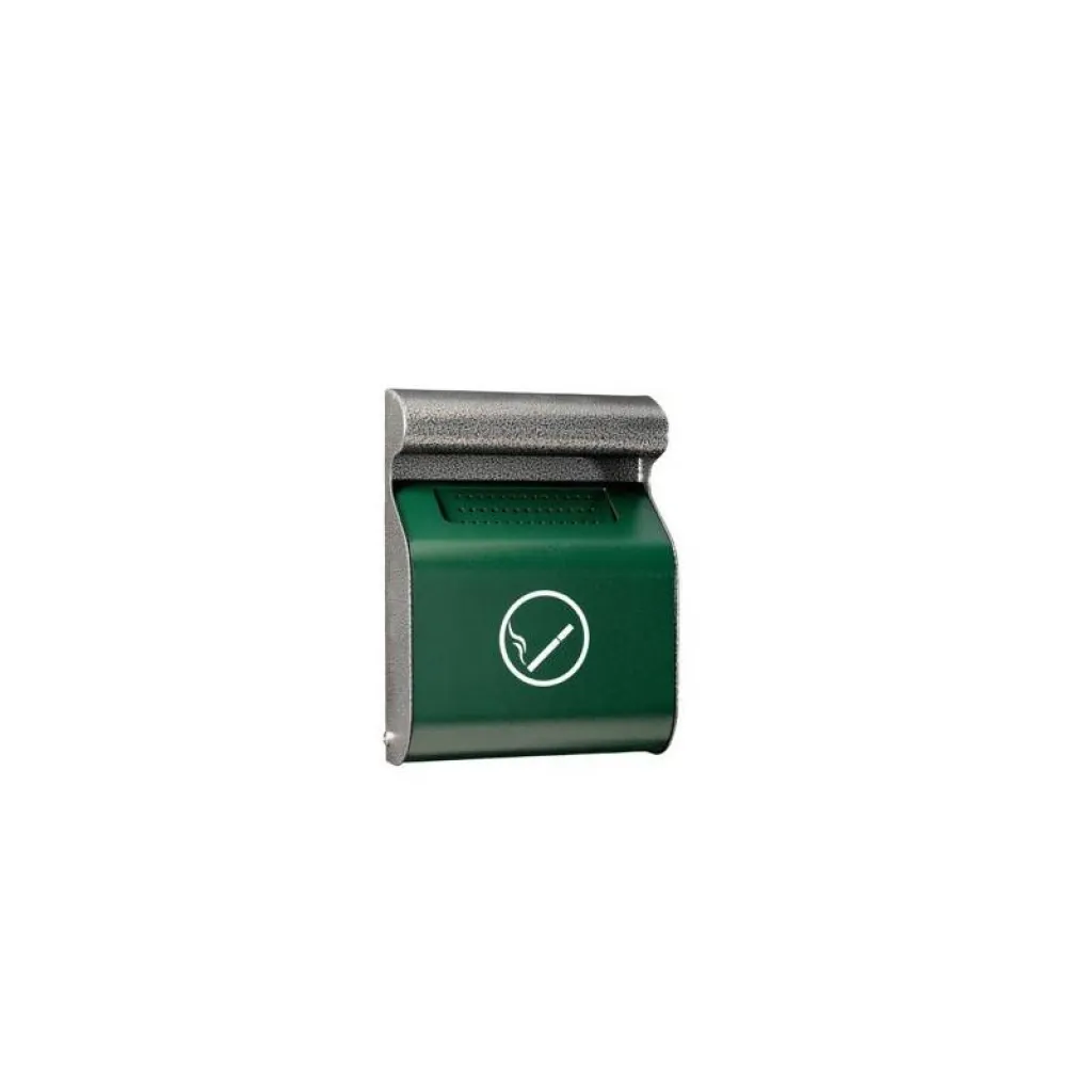 Cendrier mural Ginerva 3 litres vert anti vandalisme