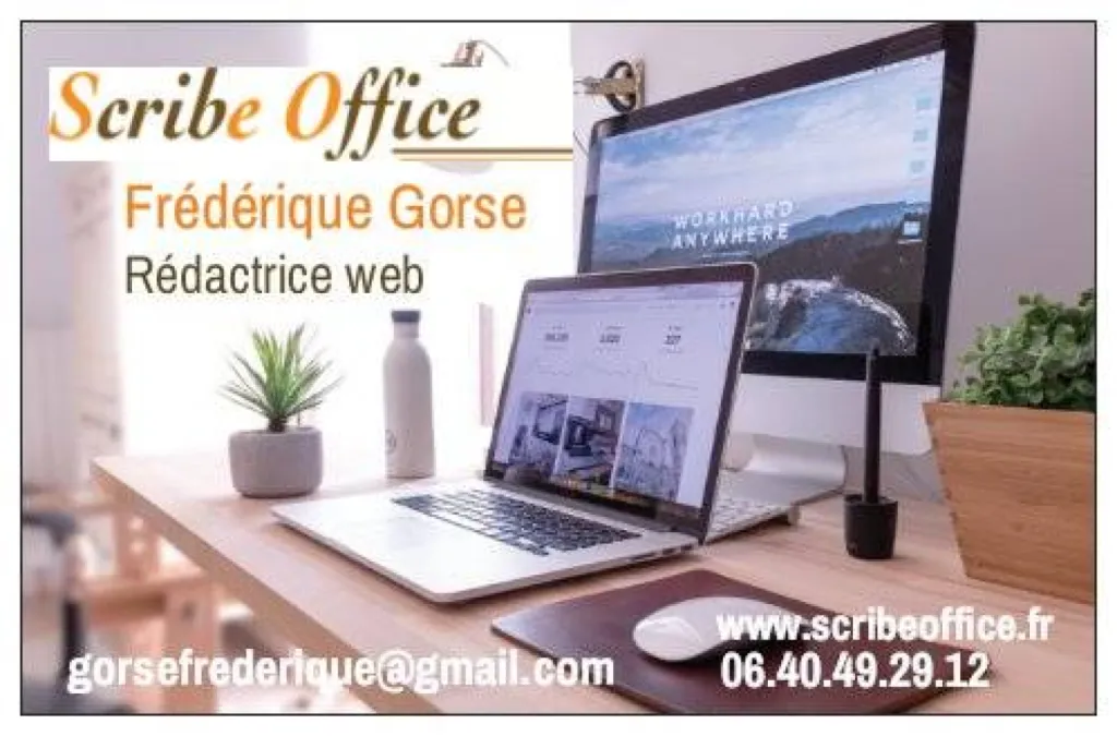 Rédacteur(trice) web Biscarrosse dans les Landes SCRIBE OFFICE Frédérique Gorse