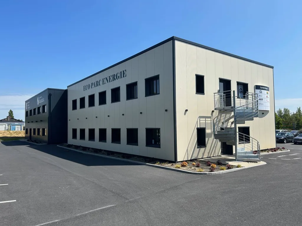Construction d'un hôtel d'entreprises Eco Parc Energie à Saint-Léonard, proche Fécamp (76)