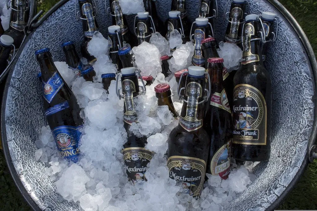 boissons refroidis avec glace carbonique