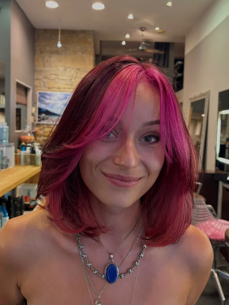 Coloration avec des nuances de rose Lyon