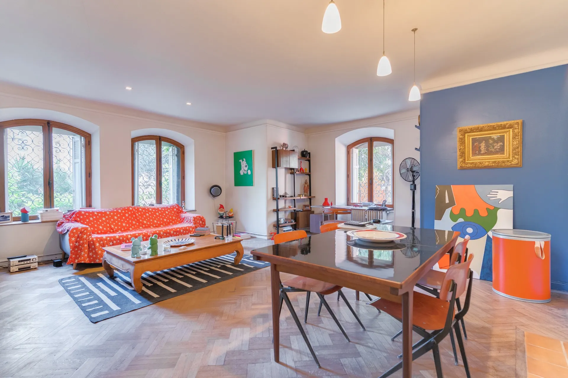 Vente appartement T3 Marseille 8ème  en rez-de-jardin d'une maison de maitre avec parking privatif et couloir de nage
