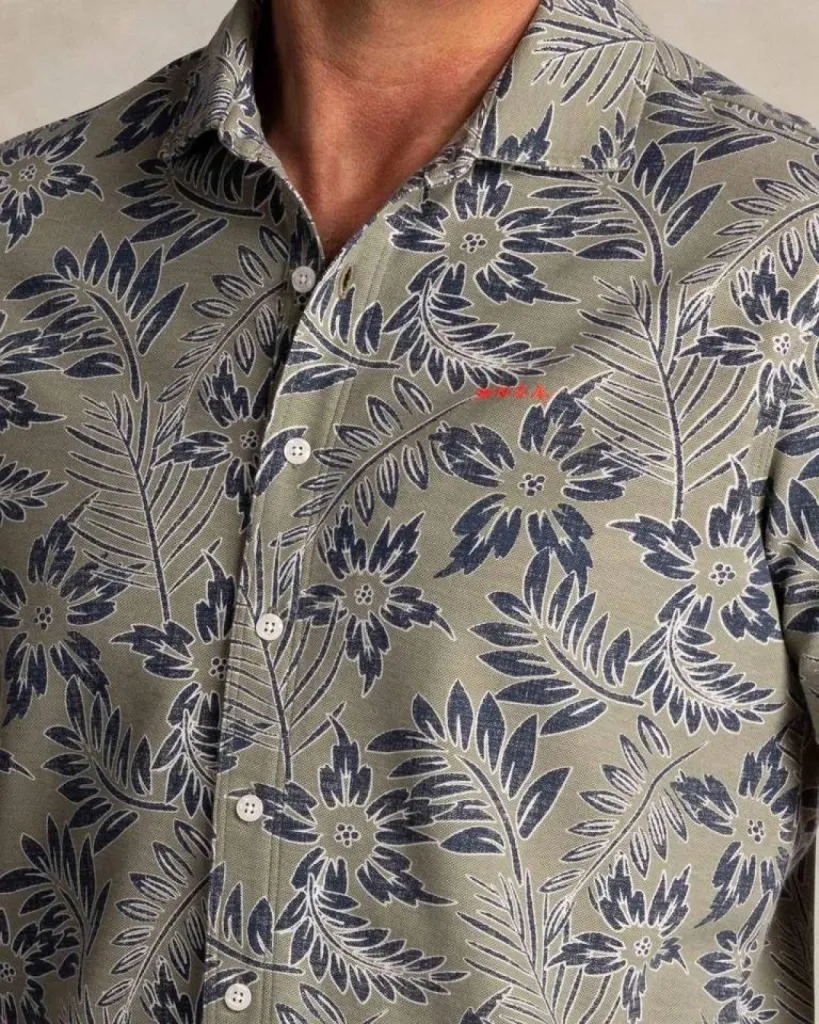 Chemise homme NZA imprimé tropical disponible chez Urban Chic à Dieppe