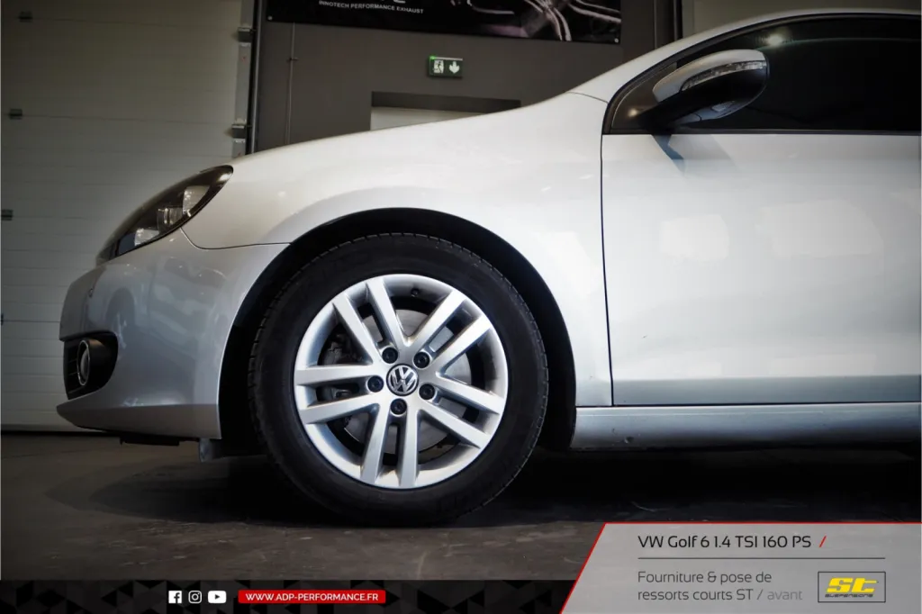 Ressorts courts ST Suspensions VW Golf 6 1.4 TSI 160cv Montpellier - ADP Performance