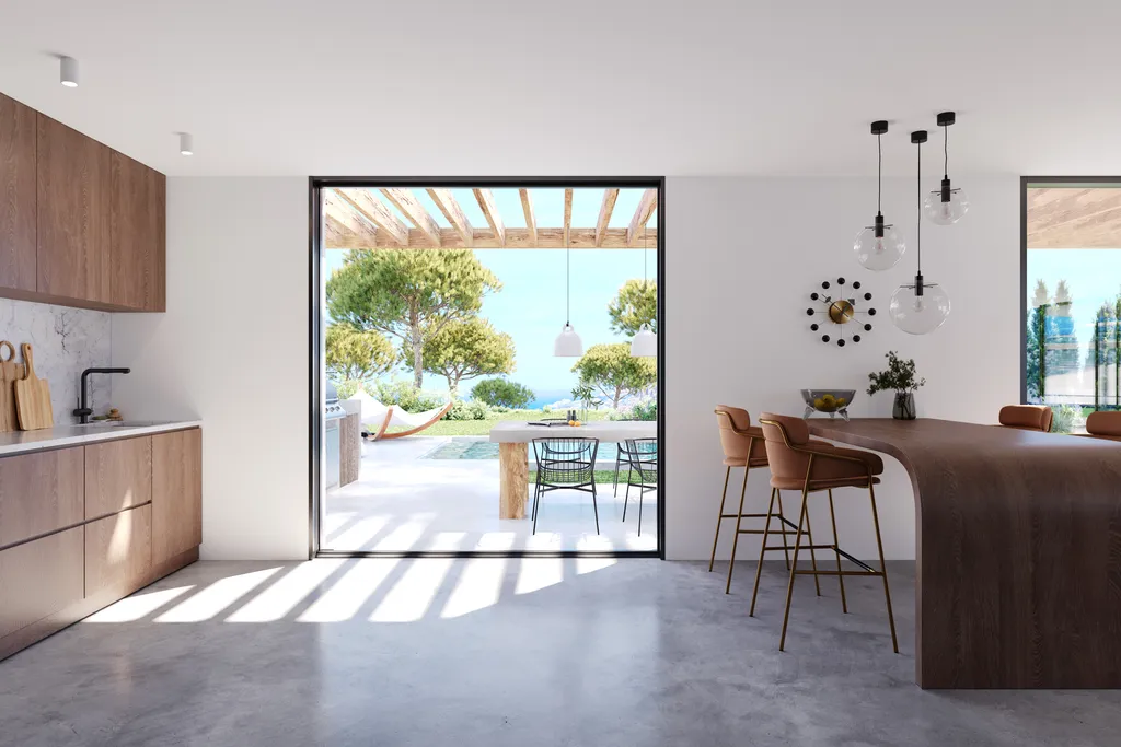 Notre zone d'activité pour ce servicePrix d’une pergola bioclimatique motorisée avec capteurs de pluie et lames orientables pour terrasse d’hôtel haut de gamme à