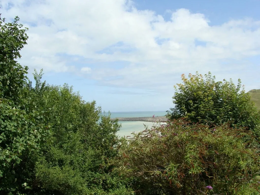 À vendre à Saint-Martin-en-Campagne : Terrain vue mer : Superbe terrain de 1 419 m² dont 870 m² constructibles, à seulement 10 min à pied de la plage.