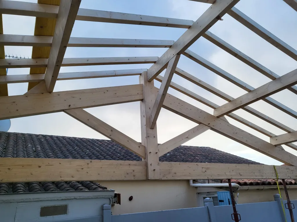 carport en pin sur mesure et pas cher à Gradignan