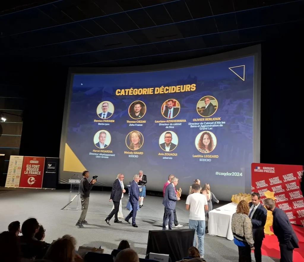 Lors de la cérémonie 2024 Ils Font Bouger la France TOP500, Damien Parisien, CEO Europe Benta, a eu l'honneur de recevoir un Coq d'Or dans la catégorie Décideurs