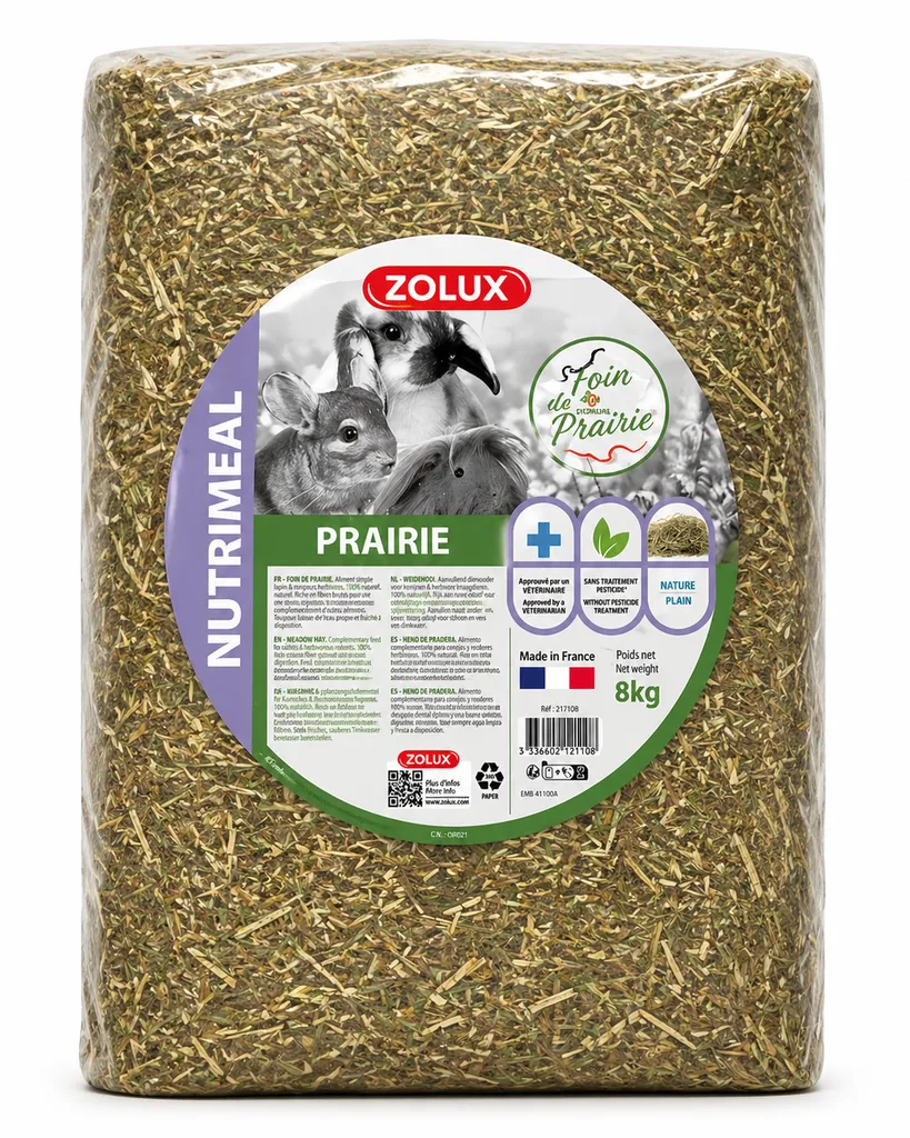 Balle de foin de prairie – fourrage naturel pour chevaux et animaux de la ferme