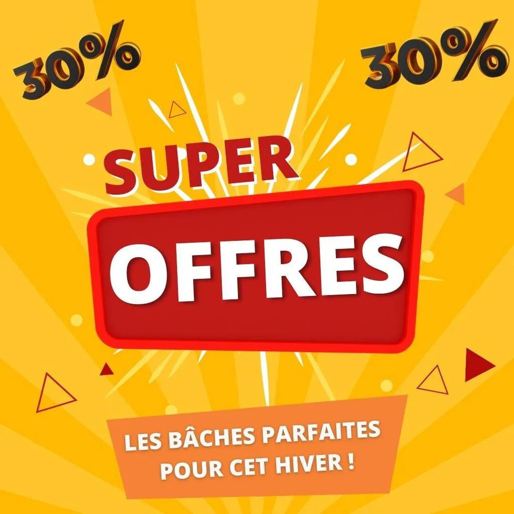 Les super promos AQUA 33 sur nos bâches d'hiver !