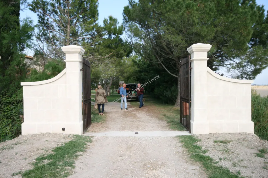 Piliers de portail en pierre