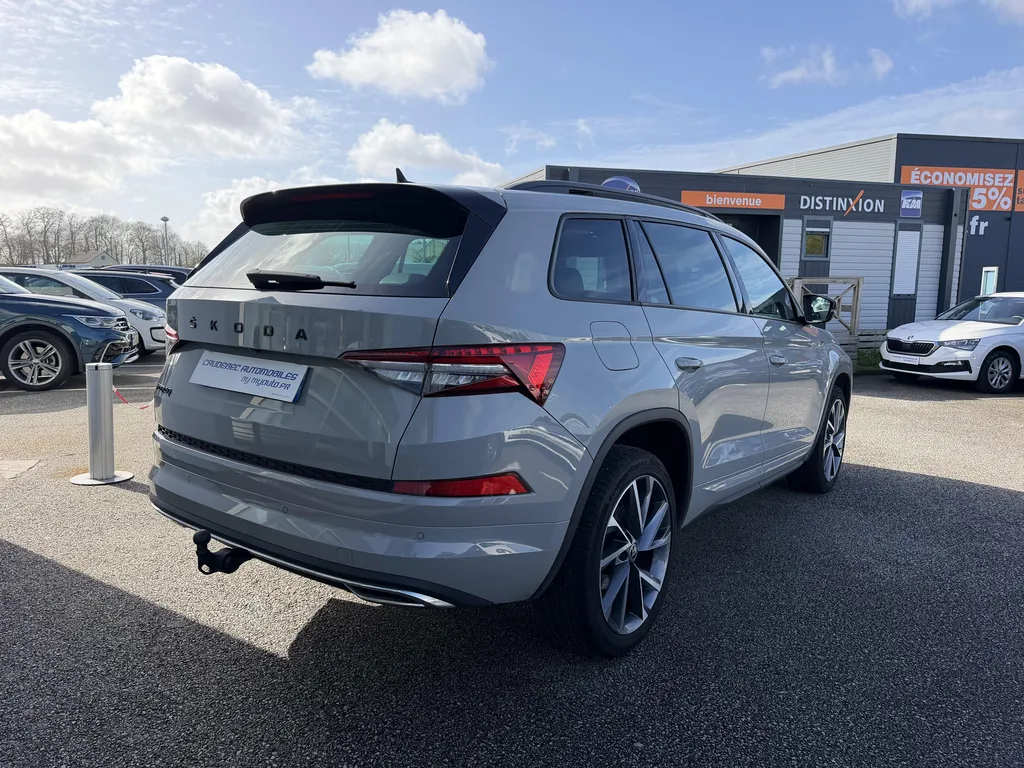 Vente Skoda Kodiaq Sportline d'occasion à La Frénaye : SUV familial boîte automatique disponible chez votre concessionnaire en Normandie