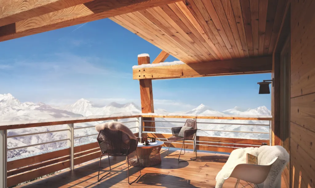 Appartement avec terrasse à la montagne 