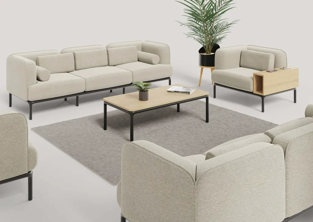 Canapé Rhune en espace tertiaire à Nîmes