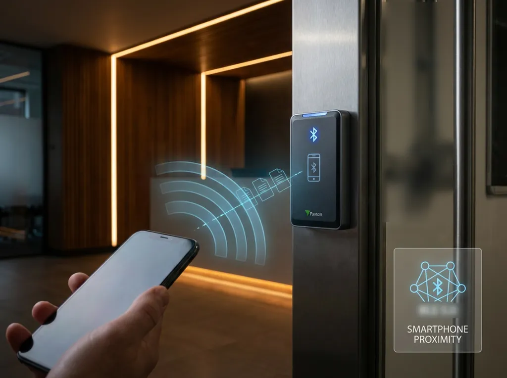 Ouverture Bluetooth smartphone avec Paxton : contrôle d'accès mobile sans badge physique nécessaire