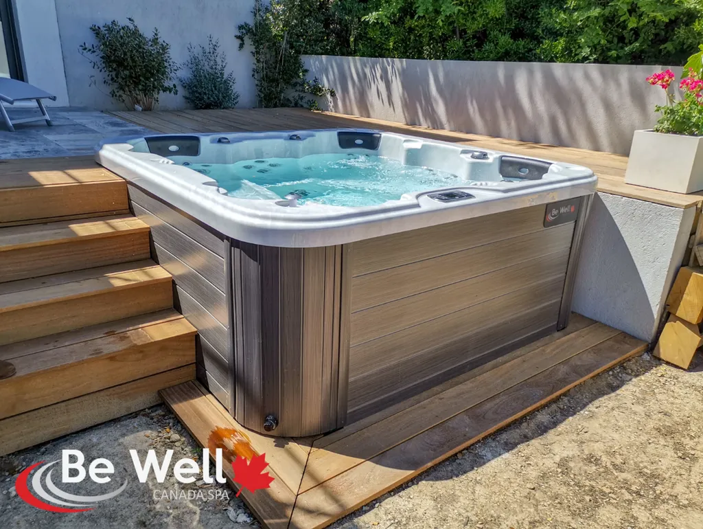 Installation d'un spa canadien 5 places