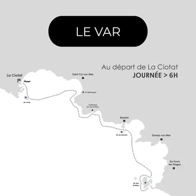 Calanques du Var au départ de la Ciotat - Journée entière