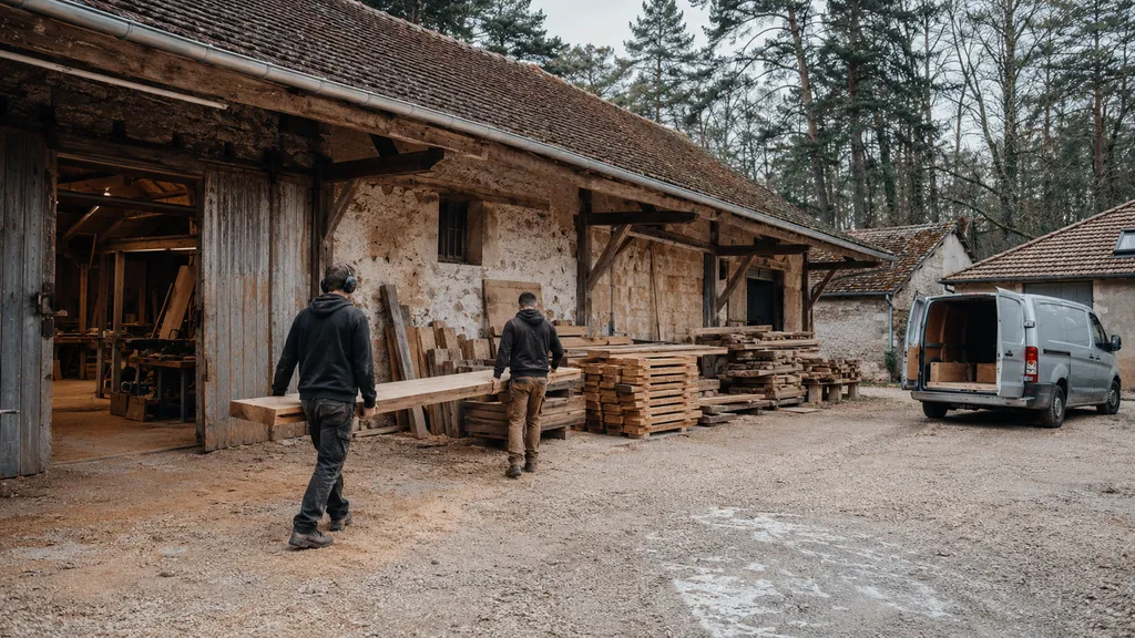 Atelier de menuiserie d'art en lisière de la forêt de Fontainebleau