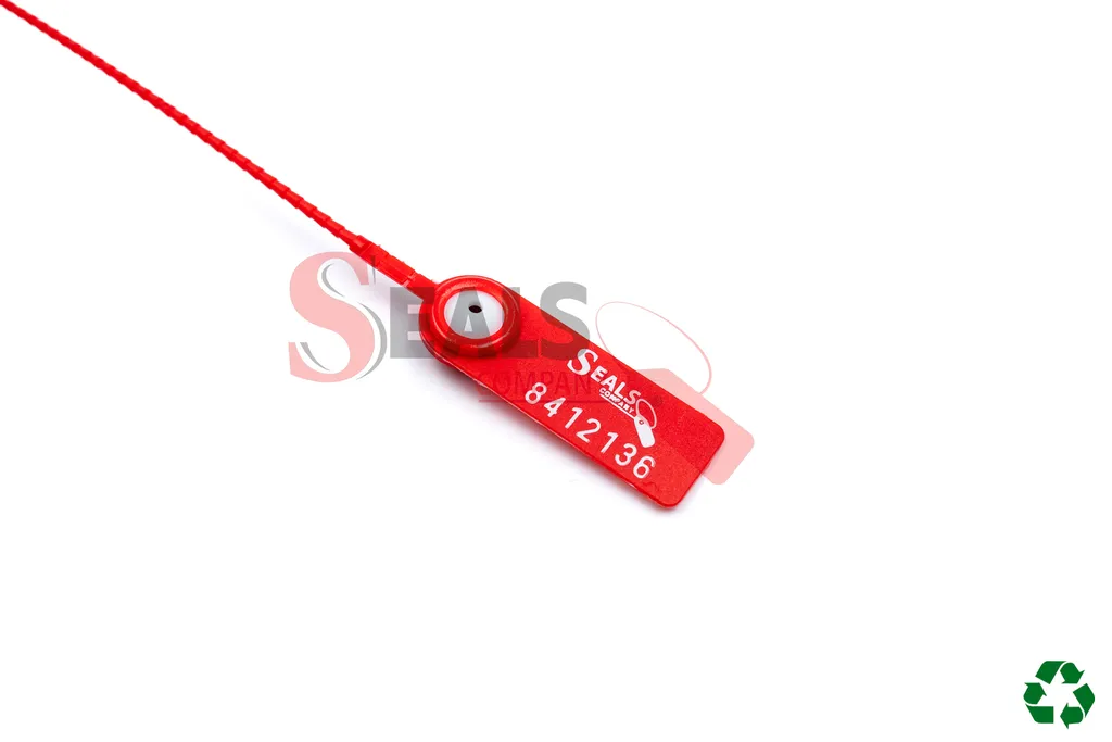 Scellé de sécurité réglable TINYSEALS en polypropylène avec insert métallique et crantage de sécurité
