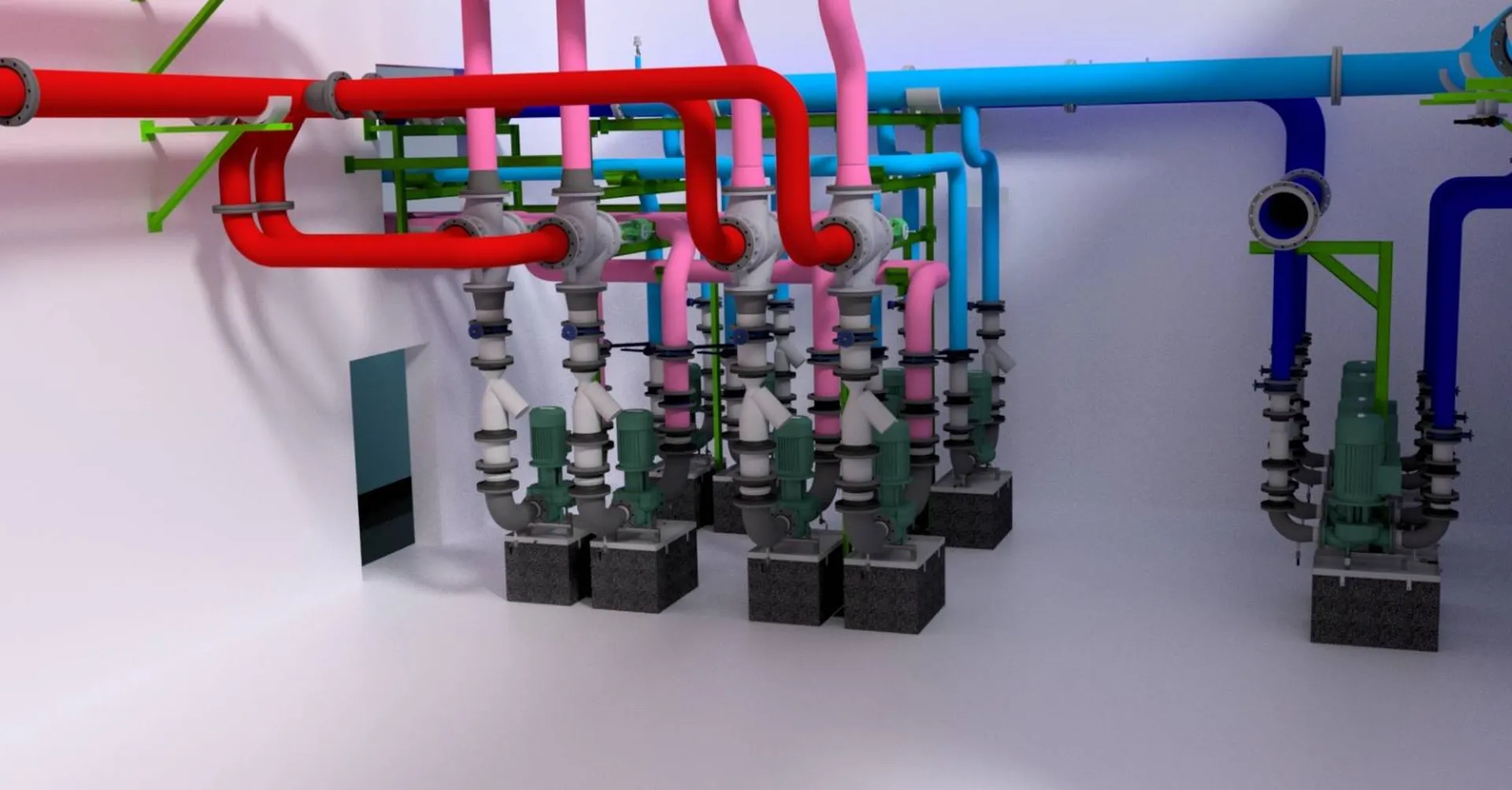 Implantation de tubes inox