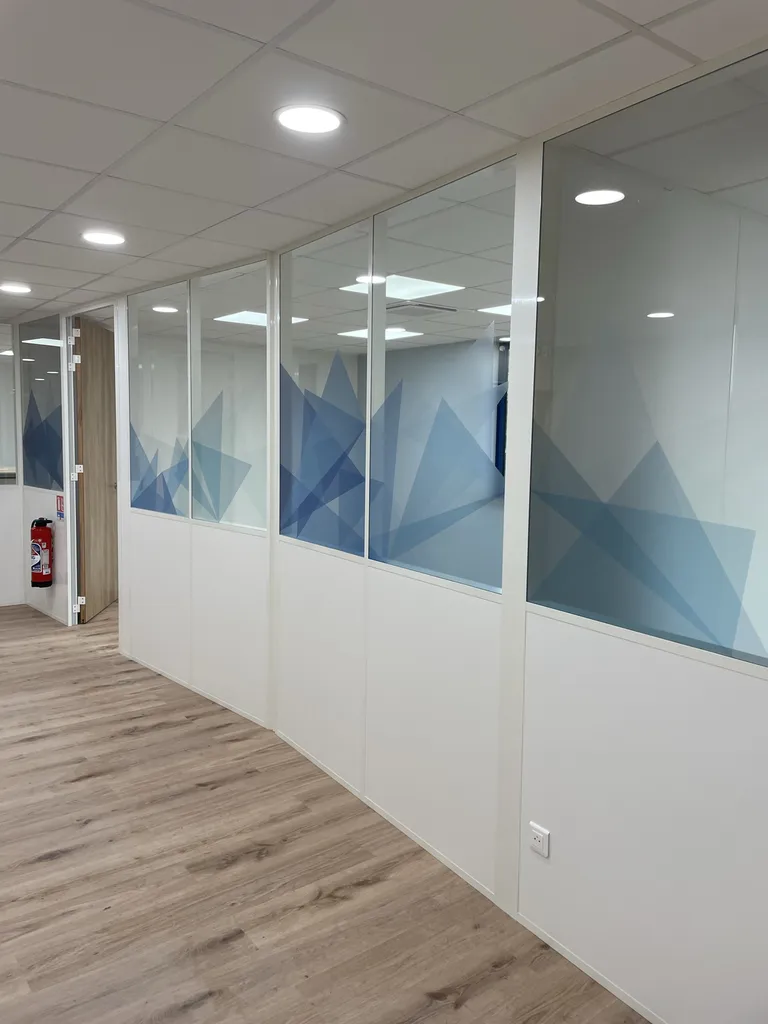 décor imprimé sur depoli