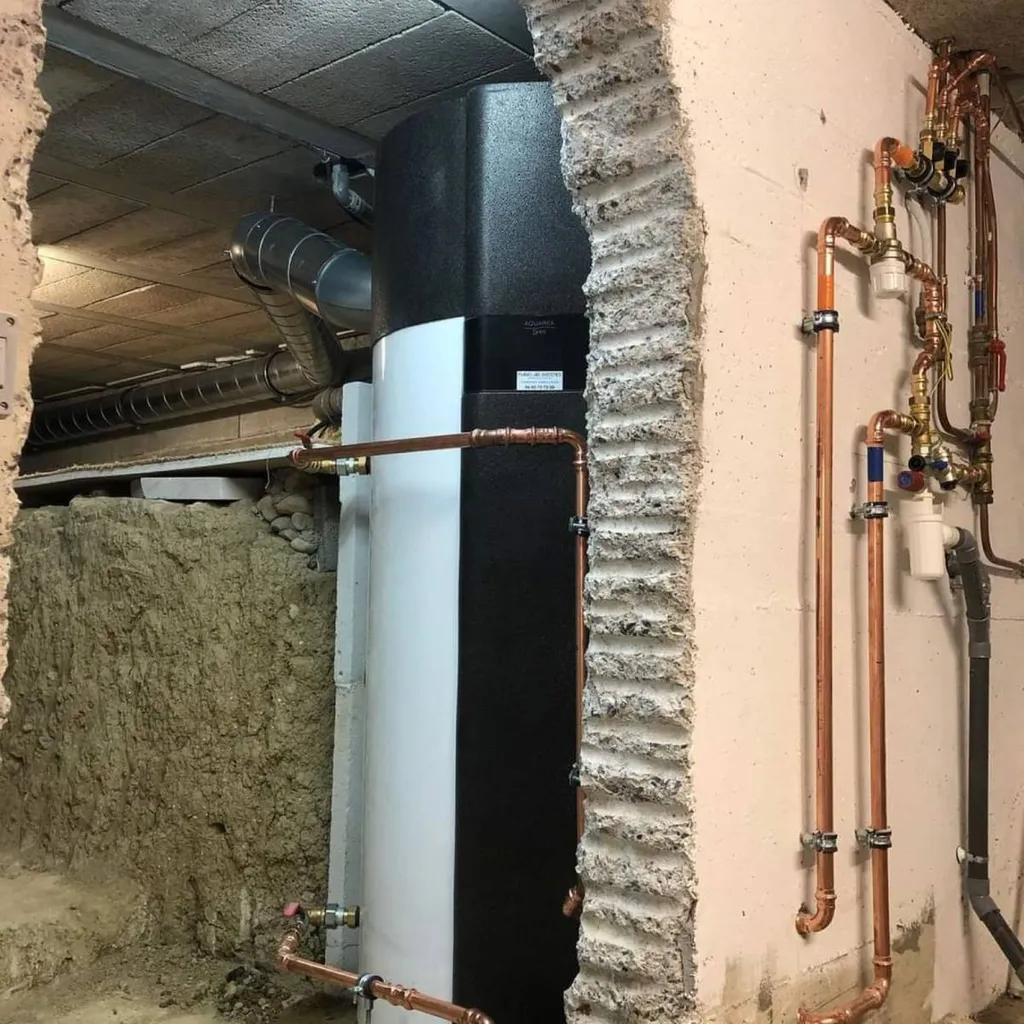 installation d'un chauffe eau thermodynamique de la marque Panasonic dans une villa à Villefranche sur Mer