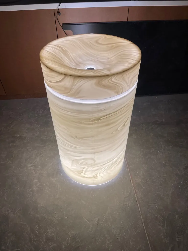 Fabrication de vasque en Corian sur-mesure sur la commune de Bordeaux