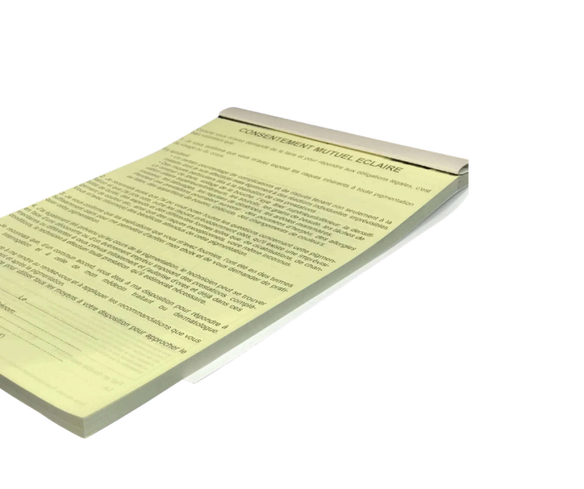 Achetez des fiches de consentement