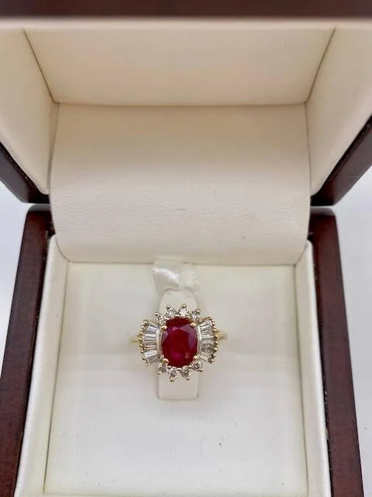Éclat et Passion : Découvrez la Bague Rubis et Diamants chez Or Ligne à La Teste de Buch près de Biganos