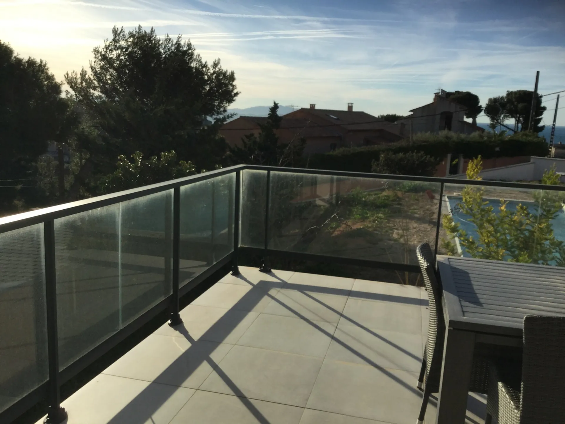 garde corp vitré sur Sausset les Pins 