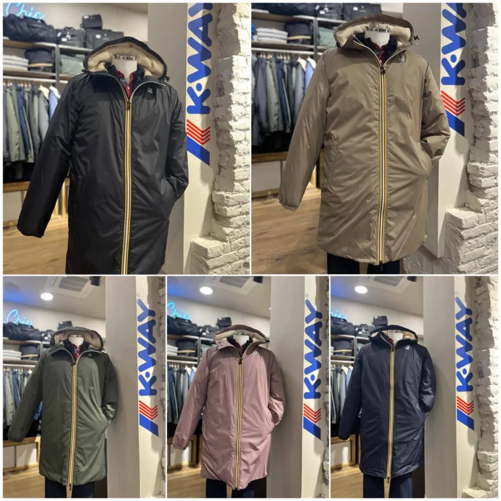 Parka fourrée mixte - K-Way Eiffel Orsetto