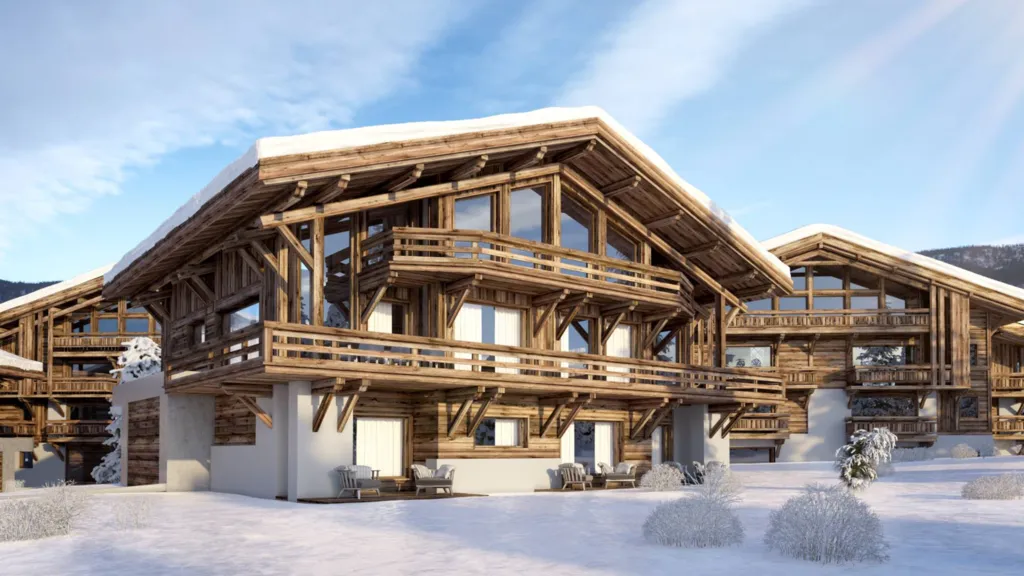 Hameau des Praz de Megève : 6 chalets individuels et 54 appartements aux pieds des pistes de Praz-sur-Arly et à 5 minutes de Megève