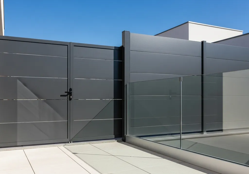 Installer un portail aluminium coulissant moderne avec clôture assortie pour valoriser l’entrée de votre habitation située à Montpellier