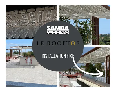 Installation sonorisation Le ROOFTOP à Hyères Var 83