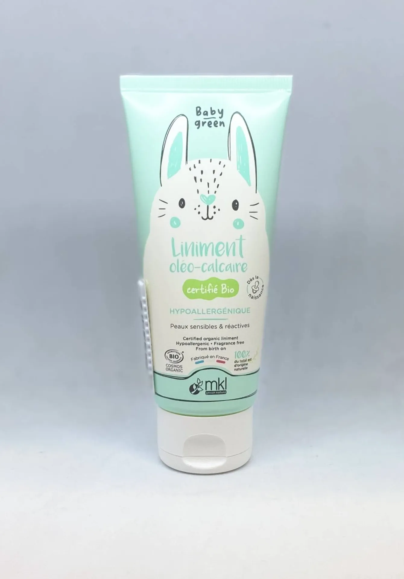 Liniment oléo calcaire Baby GREEN en pharmacie