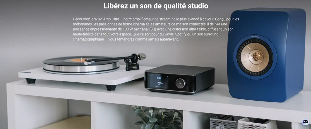 Amplificateur connecté