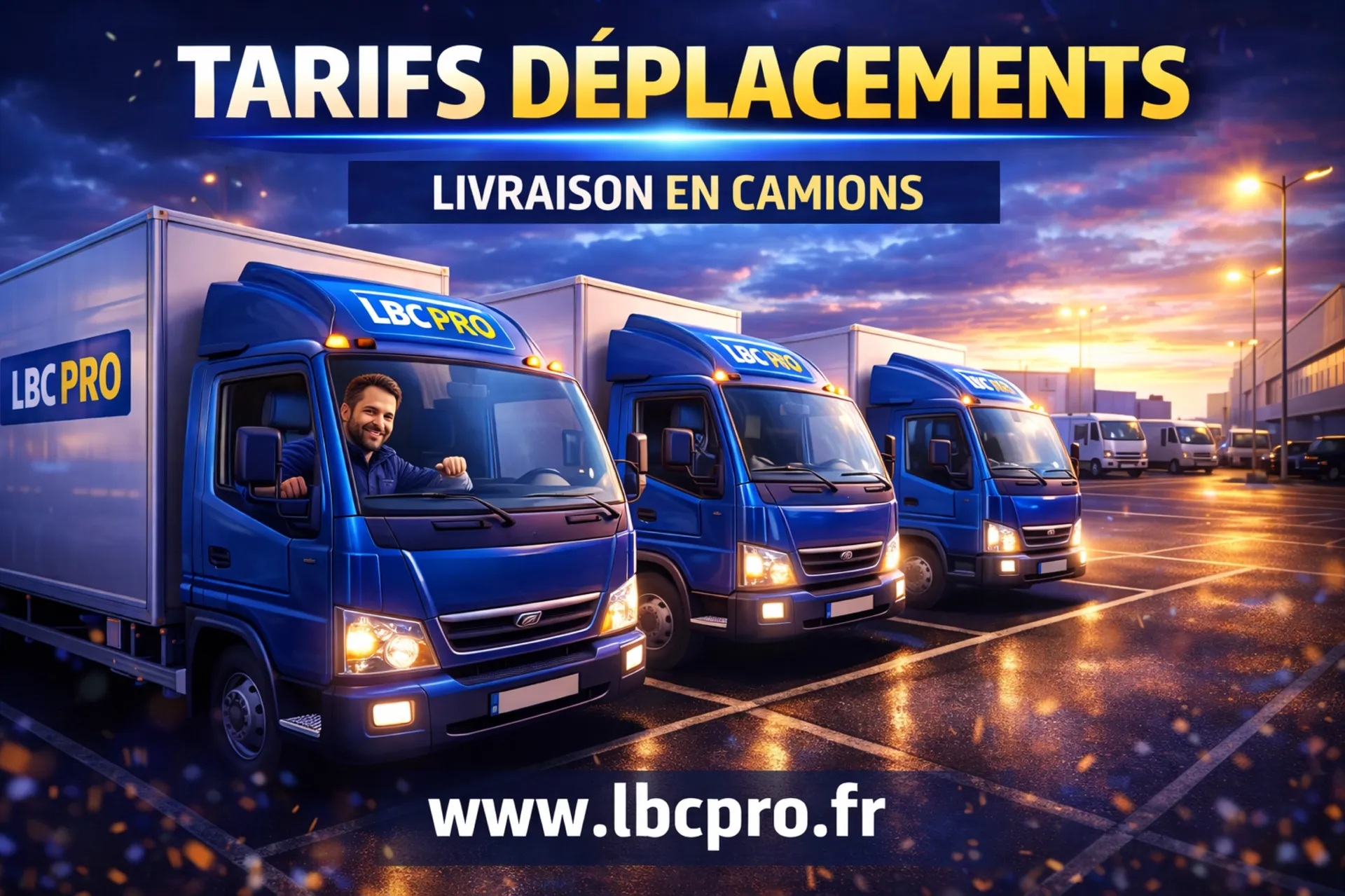 Quel est le prix des frais de déplacement chez lbc pro events?