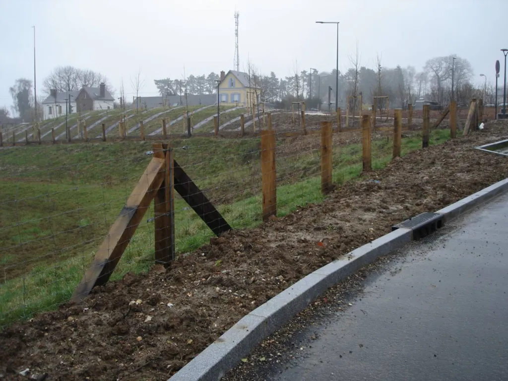 clôture herbagère décorative en chêne en seine maritime
