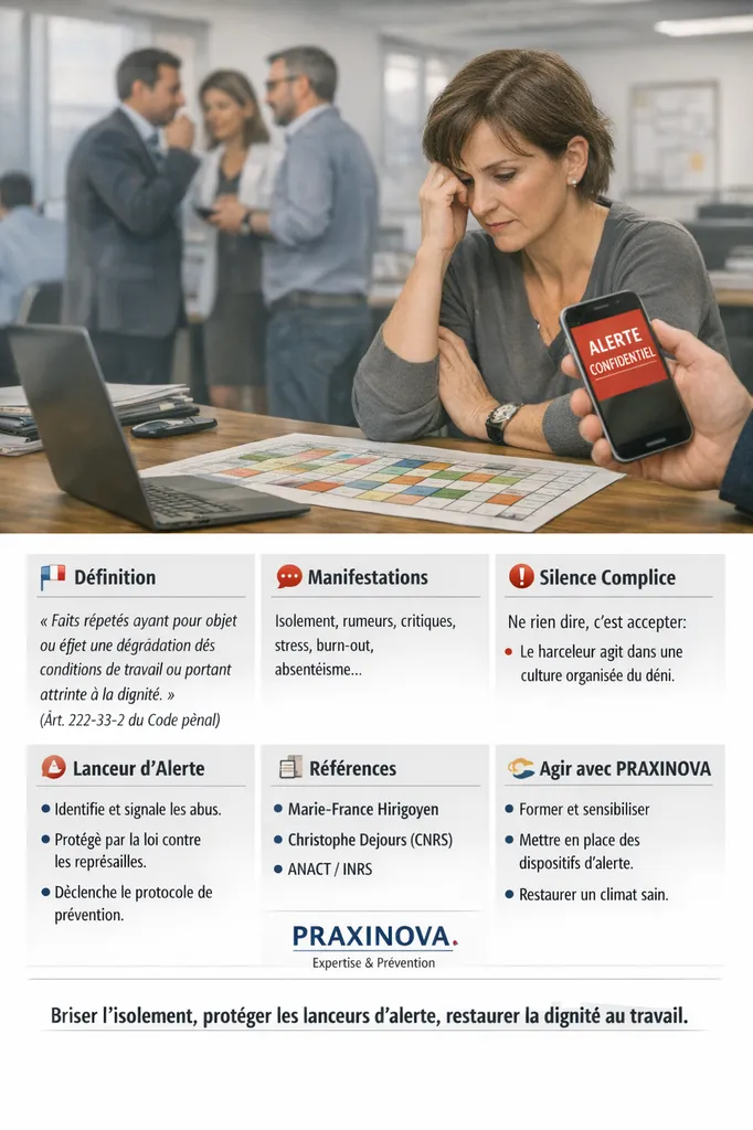 Harcèlement moral au travail : comprendre ses mécanismes, protéger les lanceurs d’alerte et reconstruire durablement la santé organisationnelle
