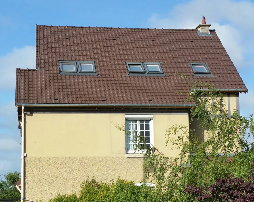 Toiture tuile avec isolation à Tancarville 76