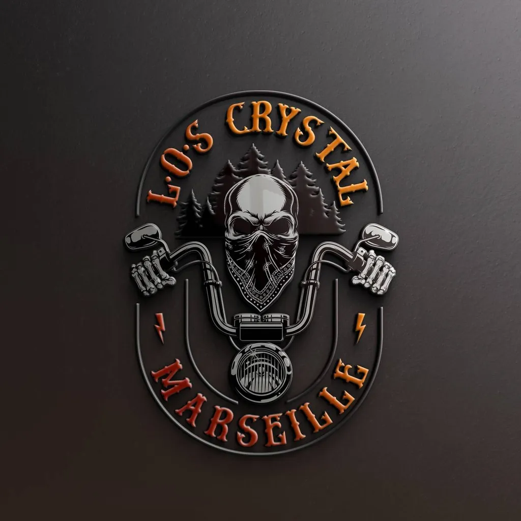 Graphiste pour création de logo biker pour L.O.S Crystal à Marseille