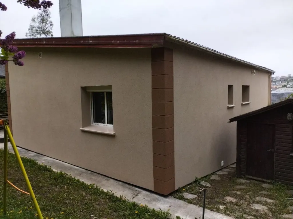 L'isolation extérieure par enduit sur isolant maison individuelle  Le Havre 76