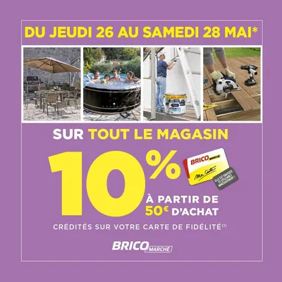 Opération carte de fidélité du 26 au 29 mai