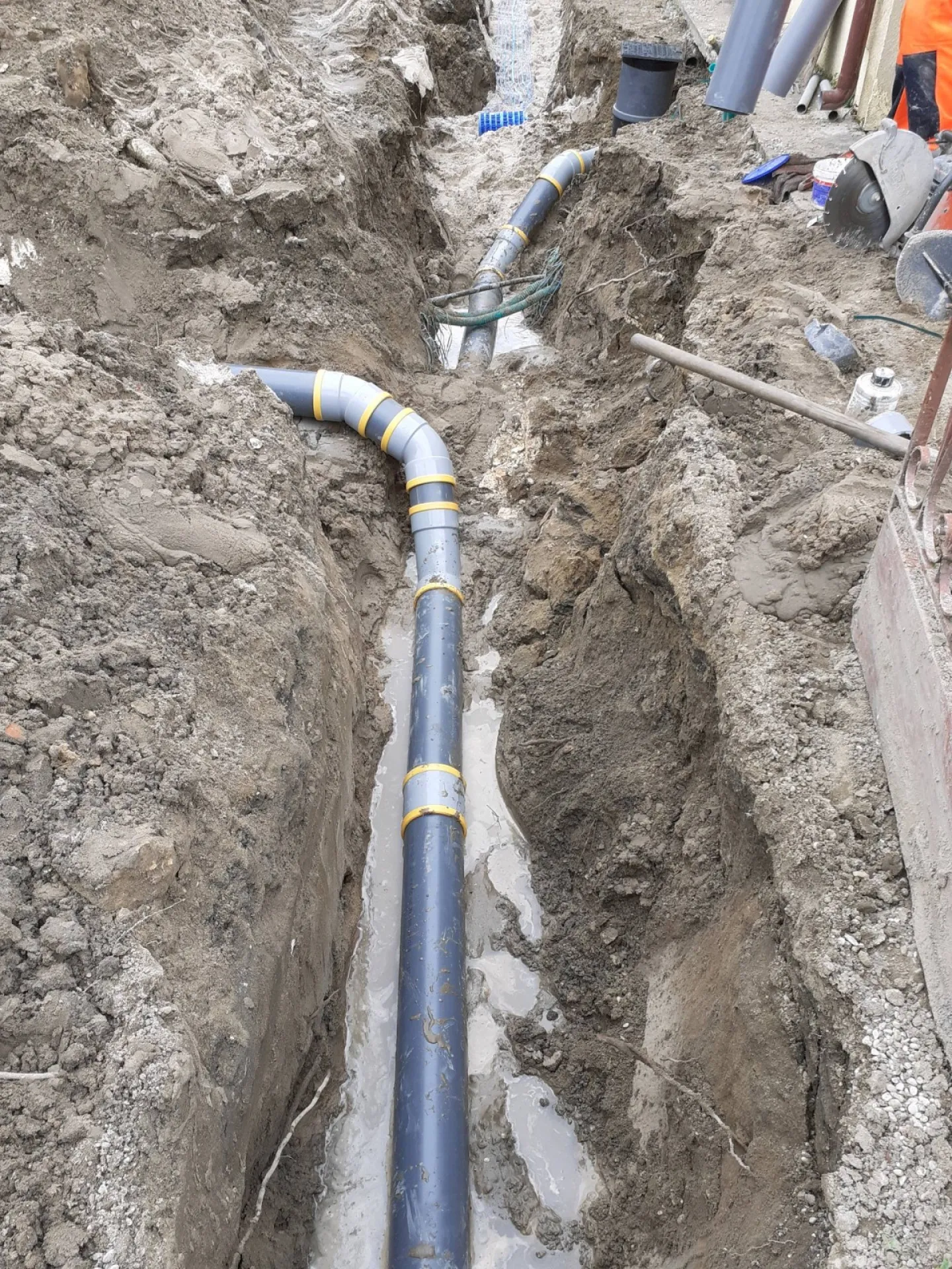 Viabilisation d'un terrain pour une construction neuve à Caudéran près de Bordeaux