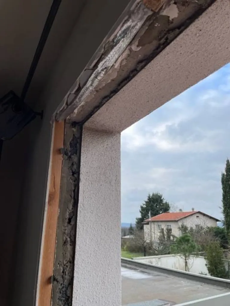 Pose de fenêtre en alu avec isolation extérieure à Lyon