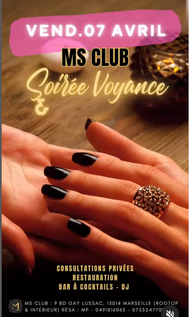 Soirée voyance à Marseille les Arnavaux MS CLUB