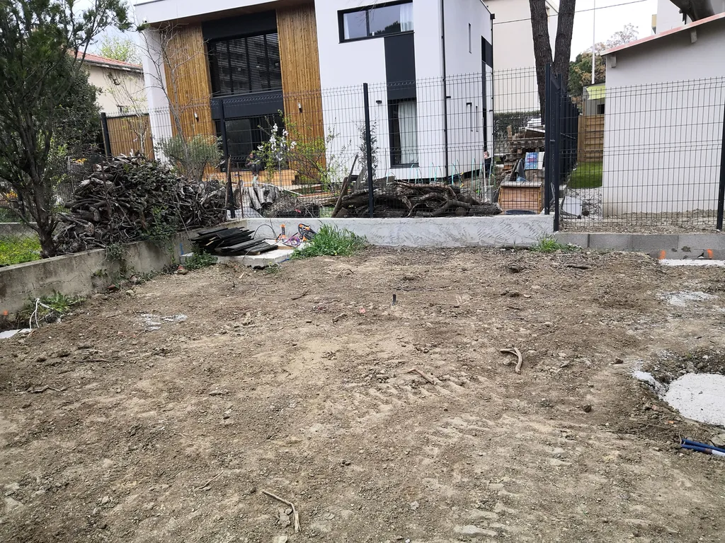 Emplacement future Pergola 8x4m 