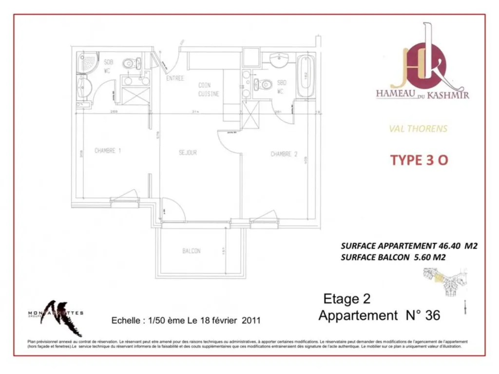 Vente appartement T3 à Val Thorens - Résidence Le Kashmir, accès immédiat aux pistes et vue montagne